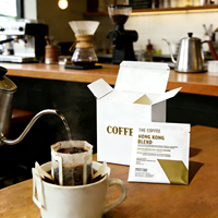 Sachets d'emballage de café imprimés sur mesure de haute qualité, à oreilles de suspension, jetables, thermoscellables, pour café filtre