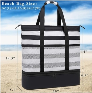 Bolsas de playa personalizadas de fábrica BSCI, bolso impermeable más fresco para mujer, <span class=keywords><strong>bolsa</strong></span> de viaje grande para <span class=keywords><strong>piscina</strong></span> y gimnasio - Product Image 5