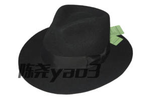 หมวกทรงสูง R105 คลาสสิค ทำจากผ้าขนสัตว์ 100% ปีกกว้าง ทรงเฟโดรา แฟชั่นสำหรับผู้ชาย หมวกแจ๊ส สำหรับงานปาร์ตี้ ทุกฤดู - Product Image 2