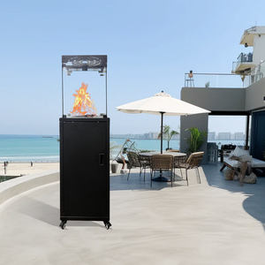 Muebles de Jardín para Exteriores, Calentador de Patio de Gas Propano Residencial con Ruedas - Product Image 3