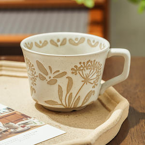 Taza de Café Japonesa Pintada a Mano, Taza de Cerámica Estilo Ins, Taza de Café Creativa - Product Image 2