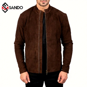 Men <b>Winter</b> <b>Leather</b> Washed Waterproof Quilted <b>Jacket</b> Wholesale Custom Plus Size Windbreaker OEM ODM Manufacturer Supplier Bulk - Product Image 1