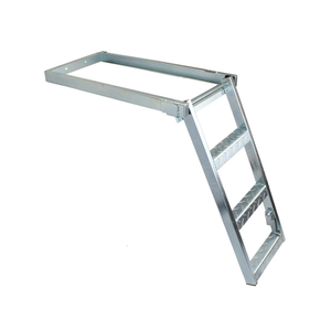 Escalera de acceso de aluminio para valla, rectangular, con marco galvanizado, herrajes de seguridad para vallas - Product Image 1