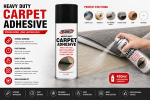 FIBSHIELD 450ML Adhésif <span class=keywords><strong>en</strong></span> <span class=keywords><strong>spray</strong></span> haute performance pour moquettes, dalles de moquette, sous-couche <span class=keywords><strong>en</strong></span> mousse et liège – Adhérence forte - Product Image 3