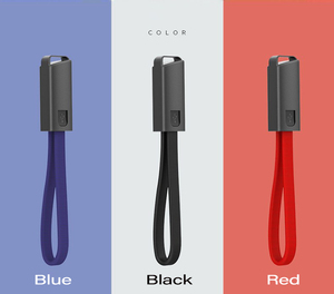 LAIMODA 하이 퀄리티 2.4A 미니 휴대용 키체인 짧은 Type-C 충전 동기화 데이터 나일론 브레이드 코드 데이터 케이블 USB C 충전기 - Product Image 2