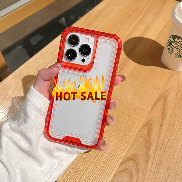 Dual Layer Transparent Phone case Pc Tpu for iphone X Xr Xs Max 11 12 for iphone case Tough Guard iphone 13 14 Pro Max Series