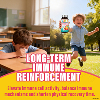 Complément alimentaire multivitaminé à croquer pour enfants, saveur baies, marque privée, enrichi en sureau, pour renforcer l'immunité et soutenir les défenses corporelles