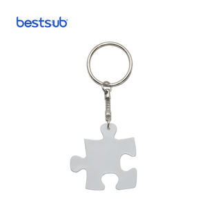 BestSub — <span class=keywords><strong>porte</strong></span>-clés <span class=keywords><strong>personnalisé</strong></span> à Sublimation, en plastique, nouveau Design, vente en gros, <span class=keywords><strong>Puzzle</strong></span> - Product Image 2