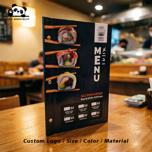 Libreta de Menú de Cuero A4 Personalizada de Lujo con Impresión Premium, Tapa Dura, 8.5x11, para Restaurante, Bar de Vinos - Product Image 1