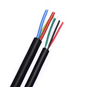 Multi Conductor Flexible Cord Strand Cable Rvv 2 3 4 5 Core 0.75 1 1.5 2.5 4 6 mm Copper Electric Wire Cable