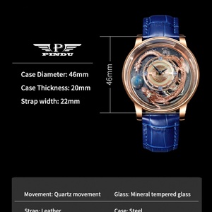 Reloj para Hombre PINDU DESIGN 2025, Marca de Alta Gama, Reloj Astronómico Solar, Basel World Watch and Jewellery Show - Product Image 2