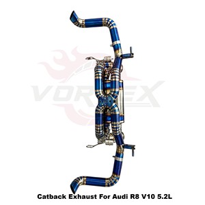 ท่อไอเสียไทเทเนียม Vortex Performance สำหรับ Audi R8 V10 5.2L ปี 2024-2025 พร้อมวาล์วสุญญากาศ ชุด Catback Tuning Muffler Parts - Product Image 4