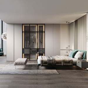 Corea truciolare angolo camera da letto armadio modulare <span class=keywords><strong>Almira</strong></span> armadio con Design toeletta - Product Image 1