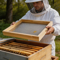 Mangeoire à abeilles en bois Langstroth pour l'alimentation supplémentaire en hiver