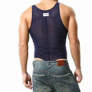 Ropa interior masculina transparente de spandex, body, singlet de lucha libre, tanga masculina, leotardo de corte alto - Product Image 5