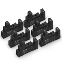 Soket Relay Miniatur 5-Pin 12A AC Daya Rendah yang Dapat Disesuaikan 14F-1Z-C3 Perlindungan Tertutup Perlindungan Jari Umum
