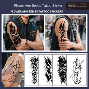 2025 nouveau étanche à la sueur Internet rouge hommes <span class=keywords><strong>petit</strong></span> <span class=keywords><strong>bras</strong></span> fleur <span class=keywords><strong>tatouage</strong></span> autocollant nouvelle couleur impression longue durée - Product Image 6