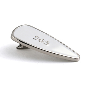 Women Minimalist High-end White Enamel Triangle Hair <b>Clip</b>, Hair Pin Fashion Hair Decor Low MOQ - Product Image 3