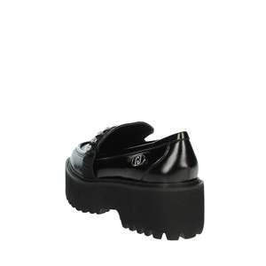 Liu-Jo Donna Mocassino SF4067 PX041 Nero รองเท้าโลฟเฟอร์หนังสีดำแบบมีพื้นรองเท้าสูงสำหรับผู้หญิง - Product Image 2