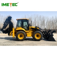Backhoe Loader 2,5 Ton Efisiensi Tinggi dengan Mesin Diesel Deutz Penggerak Roda 4x4 Momen Beban Tinggi Mekanisme Pergeseran Horizontal