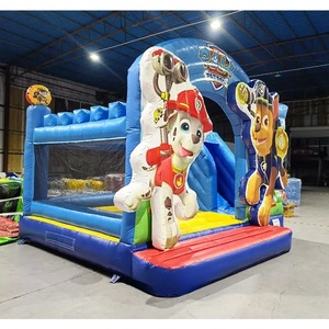 Château gonflable commercial personnalisé <span class=keywords><strong>Pat</strong></span>' <span class=keywords><strong>Patrouille</strong></span> avec toboggan pour enfants - Product Image 1