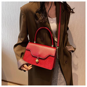 Borse da <span class=keywords><strong>donna</strong></span> all'ingrosso borse a tracolla di alta qualità pu grandi borse a tracolla rosse per le signore - Product Image 3