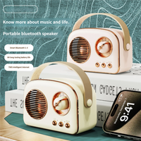Microphones sans fil rétro, karaoké portable, radio FM, carte TF, stéréo TWS, lecture AUX, haut-parleur Bluetooth
