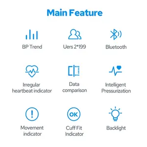 Le tensiomètre électronique électronique ce iso Transtek peut être connecté à bluetooth ou wifi