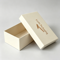 Boîte en carton rigide de luxe avec couvercle et base pour vêtements, chaussures, cadeaux, avec logo personnalisé