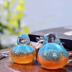 <b>Crystal</b> Bird Figurines Handmade Glass <b>Animal</b> Easter Mosaic Crafts Decorative Collectible Ornament Gift Box - Product Image 2