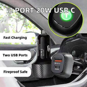 อะแดปเตอร์จ่ายไฟ 2 พอร์ต PD 18W QC3.0 USB-C พร้อมเอาต์พุต 5V/3A สำหรับโทรศัพท์มือถือ - Product Image 3