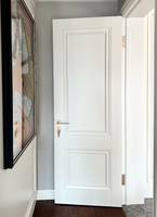 Porte intérieure élégante en bois, finition grain de bois, insonorisée, sur mesure, esthétique moderne, Shandong Haotian