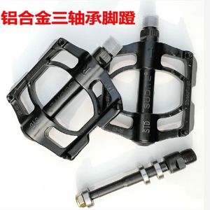 Pédales de vélo de montagne en alliage d'aluminium, double roulement, axe en acier, durables, sans importation - Product Image 4