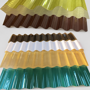 Panneau de <span class=keywords><strong>toiture</strong></span> en polycarbonate ondulé en gros, léger, haute résistance aux chocs, ignifuge, insonorisant, <span class=keywords><strong>translucide</strong></span> - Product Image 2