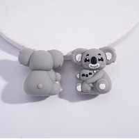 Cuentas de silicona 3D de la serie de animales mamá y bebé, accesorios DIY para bolígrafos y llaveros personalizables