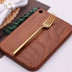 Juegos de Cubiertos de lujo de alta calidad de acero inoxidable para restaurantes, juegos de cubiertos dorados para bodas, cuchillo, cuchara, tenedor para exteriores