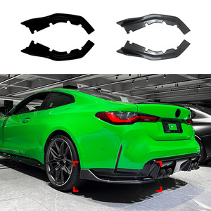 Amp-Z Rear Bumper Spoiler For Bmw M4 G82 G83 2021 Matte Piano Black Carbon Fiber Tuning Style - Product Image 5