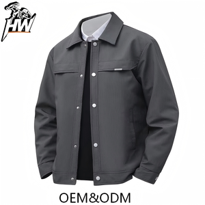 Chaqueta Personalizada Ecológica para Hombre, Estilo Y2K Revival, Hombros Caídos, Minimalista, Venta al Por Mayor OEM, Ropa Urbana Sostenible - Product Image 3