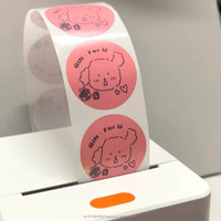 Autocollant personnalisé sur mesure, papier vinyle rond, étiquette adhésive imperméable, impression de logo