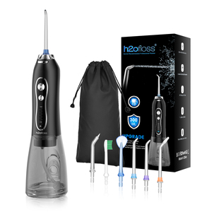 H2ofloss HF-6 Irrigador <span class=keywords><strong>Dental</strong></span> Inalámbrico Mejorado, Irrigador Oral Eléctrico Profesional, <span class=keywords><strong>Limpiador</strong></span> de Dientes con Chorro de Agua - Product Image 1