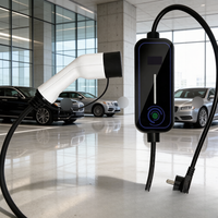 Nueva Estación de Carga Móvil para Vehículos Eléctricos 3.5/7kW Tipo 2 con Clasificación IP54, Cable de 5m, Conexión y Carga para Flotas, Jinghu TA-AC-B1-B