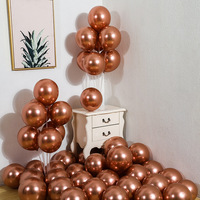 Vente en gros de ballons en Latex métallique brillant, boules à hélium métalliques chromés, Globos, décoration de fête d'anniversaire et de mariage