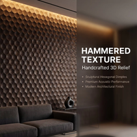 Panel Dinding Kayu Solid Ukiran 3D Gaya Industri Eropa, Peredam Suara, Antistatik, Fluoresen, Panel Dekoratif Interior