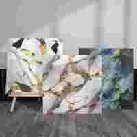 Autocollant mural 3D en mousse PVC, motif damassé, moderne, auto-adhésif, imperméable, antidérapant, pour carreaux muraux d'appartement et crédence de cuisine
