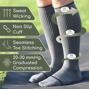 Chaussettes <span class=keywords><strong>de</strong></span> compression <span class=keywords><strong>bas</strong></span> <span class=keywords><strong>de</strong></span> compression <span class=keywords><strong>de</strong></span> veau en coton personnalisé gradué 20-30 Mmhg athlètes chaussettes <span class=keywords><strong>de</strong></span> compression <span class=keywords><strong>de</strong></span> <span class=keywords><strong>maternité</strong></span> - Product Image 3