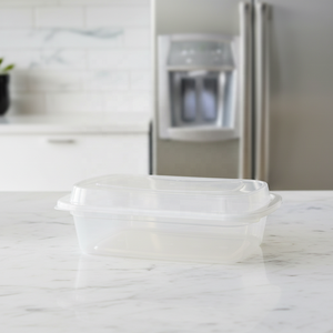 Conteneur alimentaire jetable HACAMY sans BPA en PP avec couvercle sécurisé et design pliable, grande capacité pour les repas à emporter et la préparation de plats frais - Product Image 1