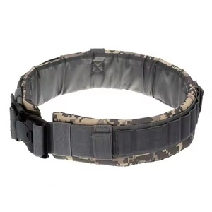 Adjustable Tactical Waist <b>Belt</b> With Buckle Closure Camouflage Nylon Material For Body <b>Slimming</b> Support - Product Image 1