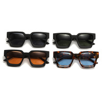 Nouvel Arrivage Direct Usine – Lunettes de Soleil Carrées à Grande Monture Anti-UV Unisexe – Style Européen et Américain pour l'Export