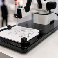 Robot Dessinateur DexArm pour Salons Professionnels, Artiste Robotique Dessinant des Portraits au Trait sur Site, Robot d'Attraction pour Expositions