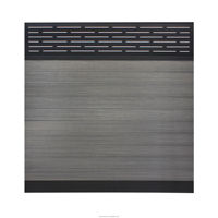 Panel Dinding Eksterior WPC 6ft, Papan Pagar WPC, dan Cladding Dinding Eksterior WPC untuk Dinding Luar